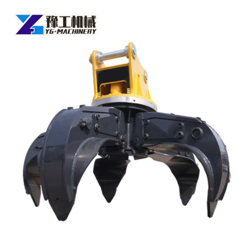 hydraulic orange peel grab