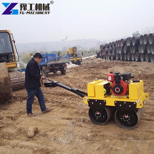 mini road roller compactor work