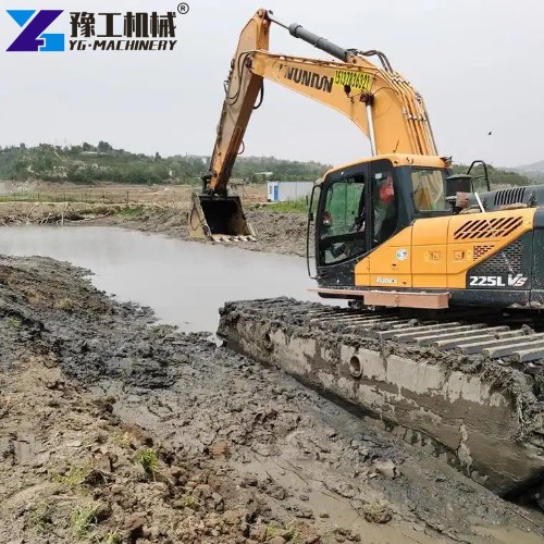 excavator dredging