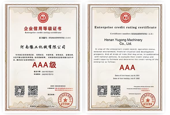 AAA-Enterprise-Credit-Rating-Certificate