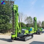 solar pile driver machine