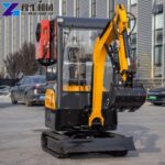 air-conditioned compact excavator