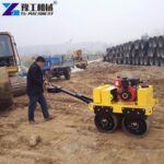 mini road roller compactor work