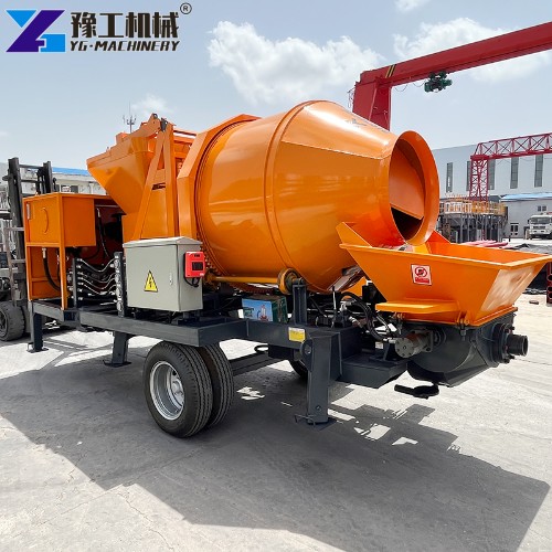 concrete mixer and pumping machine